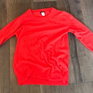 JCREW Sweater Orange Small